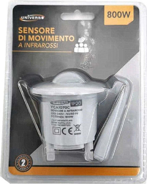 Sensore Di Movimento A Infrarossi Incasso Lampadine 800w Ip20 Soffitto Yca1070c Casa, arredamento e bricolage > Sicurezza e Antifurti Trade Shop italia - Napoli, Commerciovirtuoso.it