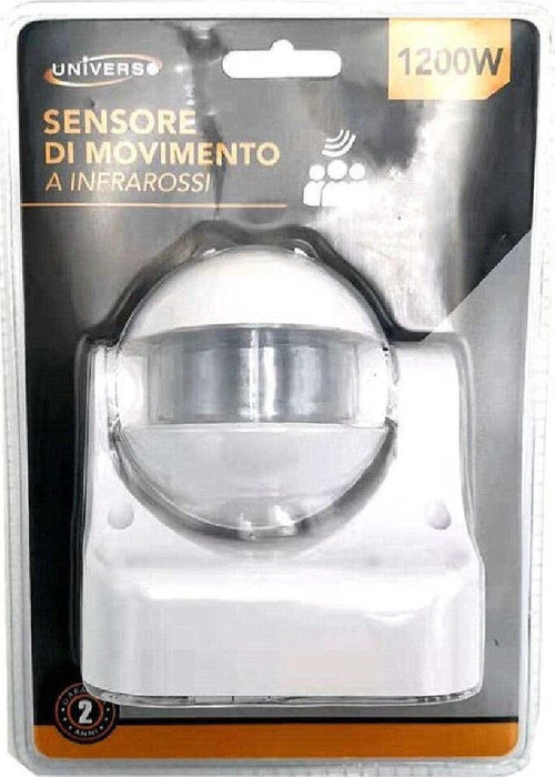 Sensore Di Movimento A Infrarossi Per Lampadine Max 1200 Watt Bianco Yca1009b Fai da te/Sicurezza e protezione/Sistemi di sicurezza domestica/Rilevatori di movimento Trade Shop italia - Napoli, Commerciovirtuoso.it
