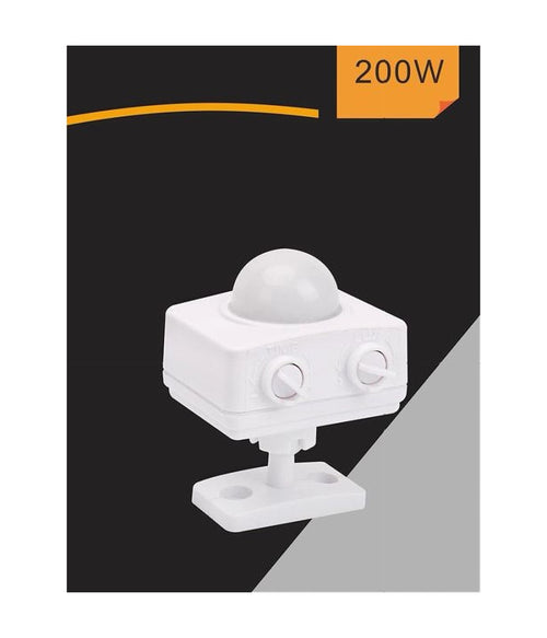 Sensore Di Movimento Per Fari Lampade 200w Con Rilevatore Movimenti 360° Yca1022