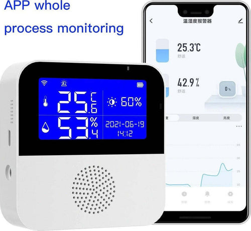 Sensore Di Temperatura Umidit? Digitale Per Interno Esterno Q-wd01 Smart Wifi Usb Giardino e giardinaggio/Termometri e dispositivi metereologici/Termometri/Termometri per interno Trade Shop italia - Napoli, Commerciovirtuoso.it