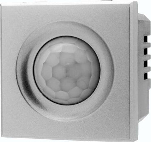 Sensore-Movimento-Pir-Infrarossi-2m-Timer-Silver-Compatibile-Bticino-Axolute