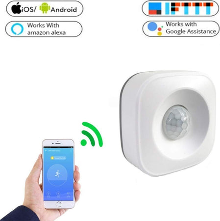 SENSORE PIR WIFI SMART MOTION INFRAROSSO WIRELESS RILEVATORE MOVIMENTO X ALLARME  Trade Shop italia - Napoli, Commerciovirtuoso.it