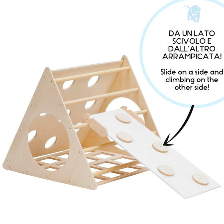 Triangolo di Pikler small con rampa per arrampicata