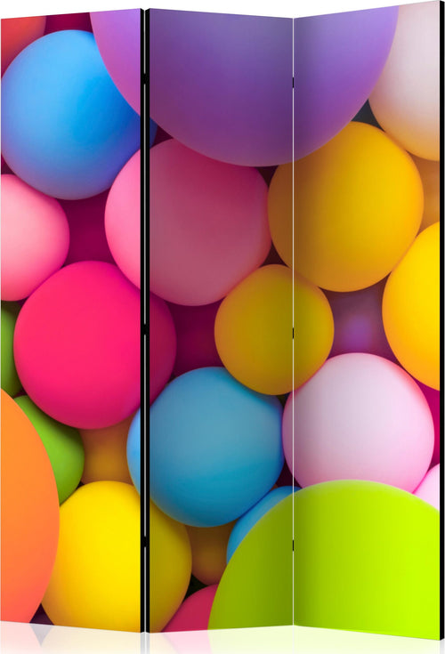 Separè-a-tre-Pannelli-Colourful-Balls