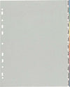Separatore - 12 tacche personalizzabili - PP - 22x30 cm - grigio - Favorit Cancelleria e prodotti per ufficio/Archivio ufficio e accessori per scrivania/Archivio ufficio/Cartelle sospese e accessori/Indici per cartelle sospese Eurocartuccia - Pavullo, Commerciovirtuoso.it