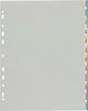 Separatore - 12 tacche personalizzabili - PP - 22x30 cm - grigio - Favorit Cancelleria e prodotti per ufficio/Archivio ufficio e accessori per scrivania/Archivio ufficio/Cartelle sospese e accessori/Indici per cartelle sospese Eurocartuccia - Pavullo, Commerciovirtuoso.it