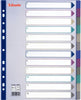 Separatore - 12 tasti - PP traslucido - A4 maxi - 24 5x29 7 cm - multicolore - Esselte Cancelleria e prodotti per ufficio/Archivio ufficio e accessori per scrivania/Archivio ufficio/Cartelle sospese e accessori/Indici per cartelle sospese Eurocartuccia - Pavullo, Commerciovirtuoso.it