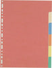 Separatore - 6 tacche - cartoncino colorato 240 gr - 21x29 7 cm - multicolore - Favorit Cancelleria e prodotti per ufficio/Archivio ufficio e accessori per scrivania/Archivio ufficio/Cartelle sospese e accessori/Indici per cartelle sospese Eurocartuccia - Pavullo, Commerciovirtuoso.it