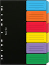 Separatore Dox - 6 tasti neutri colorati - cartoncino 240 gr - A4 - multicolore - Rexel Cancelleria e prodotti per ufficio/Archivio ufficio e accessori per scrivania/Archivio ufficio/Cartelle sospese e accessori/Indici per cartelle sospese Eurocartuccia - Pavullo, Commerciovirtuoso.it
