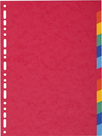 Separatore Forever - 12 tacche - cartoncino riciclato 220 gr - A4 - multicolore - Exacompta Cancelleria e prodotti per ufficio/Archivio ufficio e accessori per scrivania/Archivio ufficio/Cartelle sospese e accessori/Indici per cartelle sospese Eurocartuccia - Pavullo, Commerciovirtuoso.it