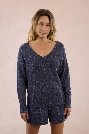 Pullover lavorato in maglia