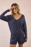 Pullover lavorato in maglia