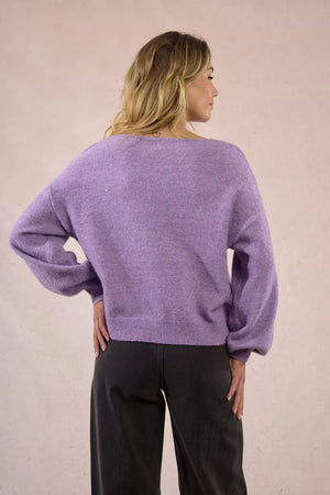 Pullover lavorato in maglia