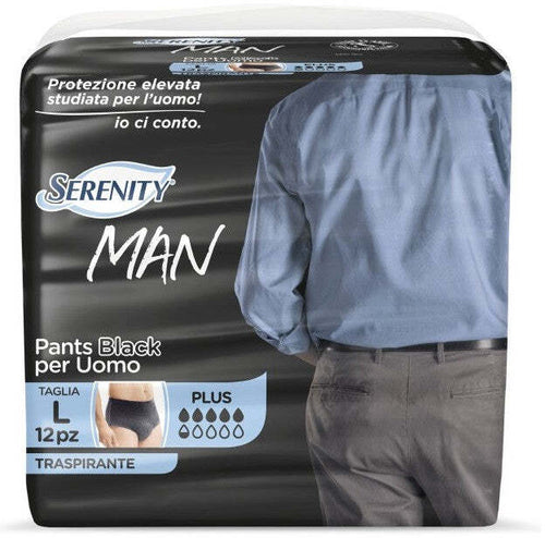 Serenity man pants black l 12p