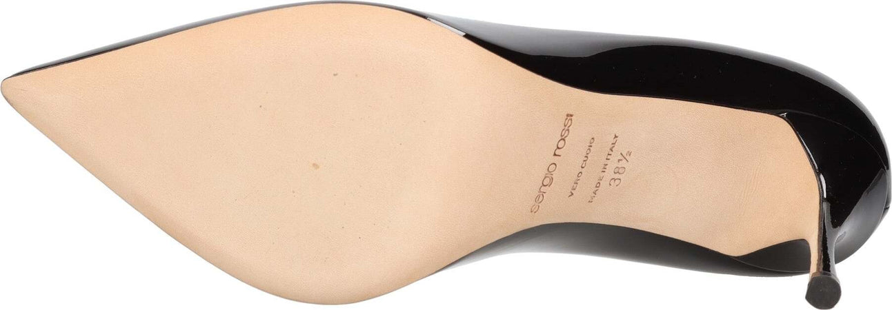 Sergio-Rossi-Scarpe-con-Tacco-Nero-da-donna