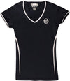 Sergio Tacchini Eva Maglietta Donna - Blu Scuro, Bianco Maglietta per Tennis Moda/Donna/Abbigliamento/Abbigliamento sportivo/Camicie e T-shirt sportive/T-Shirt Liquidator Italia - Nicosia, Commerciovirtuoso.it