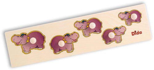 Seriazione Ippopotamo Gioco D'apprendimento in Legno per Bambini Dida