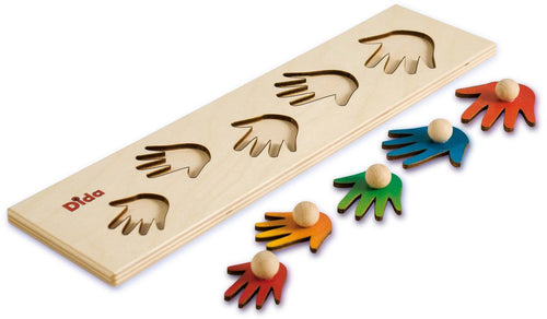 Seriazione Mani Gioco D'apprendimento in Legno per Bambini Dida
