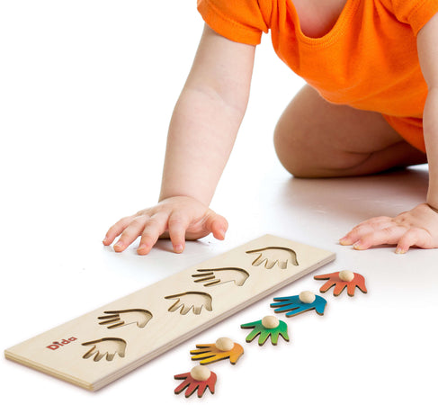 Seriazione Mani Gioco D'apprendimento in Legno per Bambini Dida