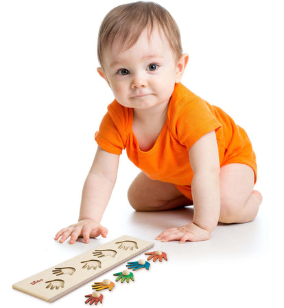 Seriazione Mani Gioco D'apprendimento in Legno per Bambini Dida