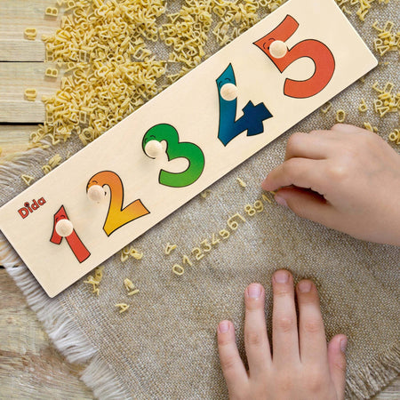 Seriazione Numeri Gioco D'apprendimento in Legno per Bambini Dida