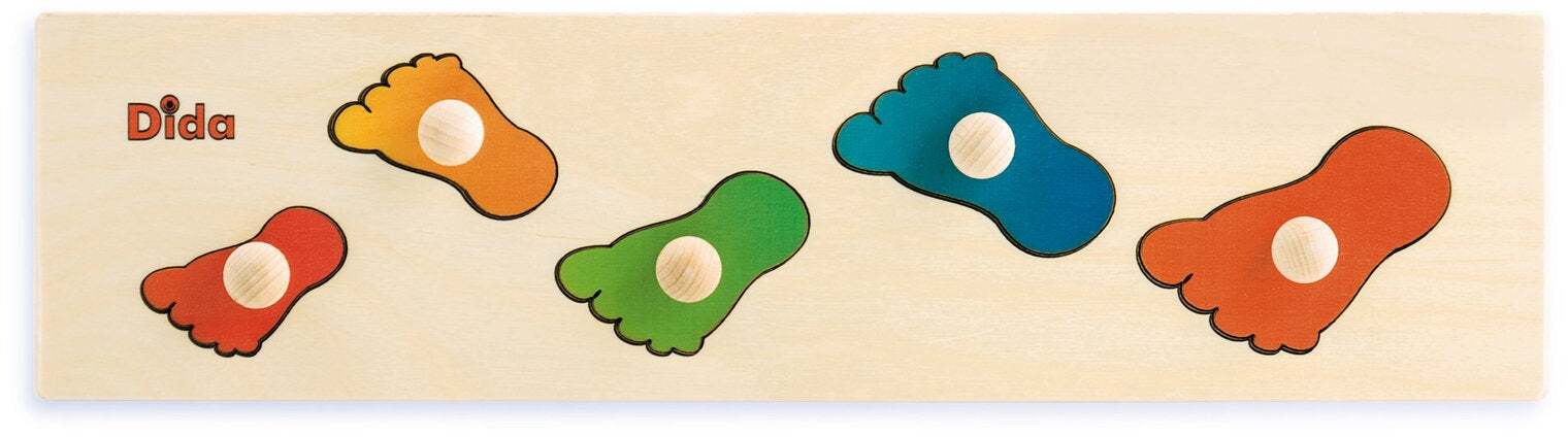 Seriazione Piedi Gioco D'apprendimento in Legno per Bambini Dida