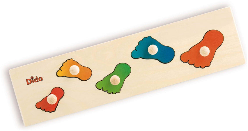 Seriazione Piedi Gioco D'apprendimento in Legno per Bambini Dida