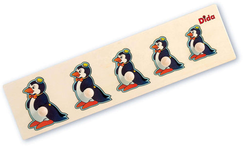 Seriazione Pinguino Gioco D'apprendimento in Legno per Bambini Dida