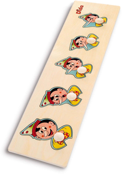 Seriazione Pinocchio Gioco D'apprendimento in Legno per Bambini Dida