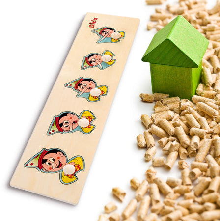Seriazione Pinocchio Gioco D'apprendimento in Legno per Bambini Dida