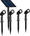 Serie-4-Faretti-Led-Luce-Bianca-Faretto-Pannello-Solare-Picchetto-Giardino-Ip65