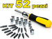 SERIE CACCIAVITI MULTIBIT CACCIAVITE A CRICCHETTO CON 52 INSERTI CHROME VANADIUM Fai da te/Utensili elettrici e a mano/Utensili a mano/Cacciaviti/Set cacciaviti Trade Shop italia - Napoli, Commerciovirtuoso.it