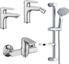 Serie Con Miscelatore Doccia da Bagno Completo di Saliscendi Fai da te/Attrezzature per cucine e bagni/Attrezzature per bagni/Rubinetti per lavandini bagno Ogomondo - Martina Franca, Commerciovirtuoso.it
