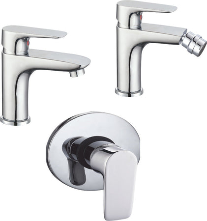 Serie Da Bagno Con Miscelatore Lavabo Bidet e Doccia ad Incasso Fai da te/Attrezzature per cucine e bagni/Attrezzature per bagni/Rubinetti per lavandini bagno Ogomondo - Martina Franca, Commerciovirtuoso.it