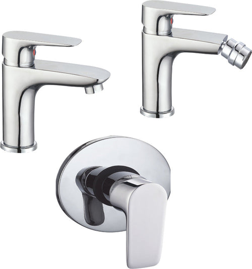 Serie Da Bagno Con Miscelatore Lavabo Bidet e Doccia ad Incasso Fai da te/Attrezzature per cucine e bagni/Attrezzature per bagni/Rubinetti per lavandini bagno Ogomondo - Martina Franca, Commerciovirtuoso.it
