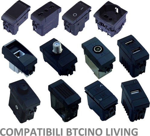 SERIE LIVING INTERNATIONAL COMPATIBILE APPARECCHI DI COMANDO MODULI PRESE INTERR Fai da te/Materiale elettrico/Prese elettriche ed accessori/Prese a muro Trade Shop italia - Napoli, Commerciovirtuoso.it