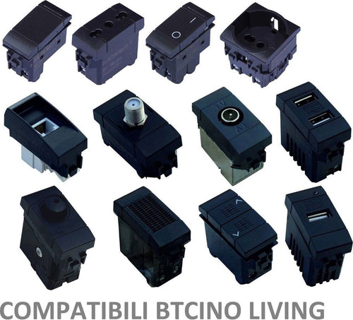 SERIE LIVING INTERNATIONAL COMPATIBILE APPARECCHI DI COMANDO MODULI PRESE INTERR Fai da te/Materiale elettrico/Prese elettriche ed accessori/Prese a muro Trade Shop italia - Napoli, Commerciovirtuoso.it