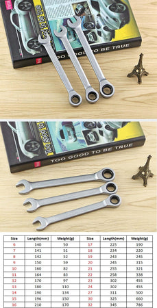 SERIE SET KIT 7 CHIAVI COMBINATE A CRICCHETTO FLESSIBILI IN VALIGETTA TRASPORTO Fai da te/Utensili elettrici e a mano/Utensili a mano/Chiavi e chiavi inglesi/Chiavi combinate Trade Shop italia - Napoli, Commerciovirtuoso.it