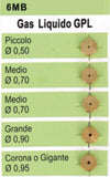 Serie-ugelli-piano-cottura-Samet-4-fuochi-+-tripla-corona-gpl-passo-6mb