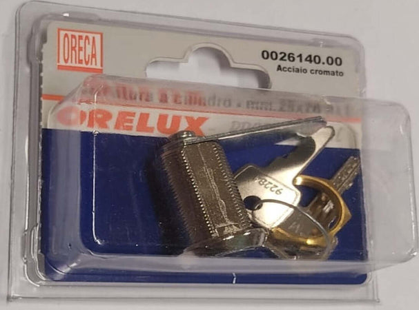 SERRATURA-A-CILINDO-CON-LEVA-IN-ACCIAIO-CROMATO-25x28MM---CON-CHIAVI