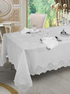 Servizio da tavola da 12 posti con pizzo rebrodè 100% lino art.Incanto Casa e cucina/Tessili per la casa/Tessili da cucina/Tovaglie Biancheria Arredo Home - Nola, Commerciovirtuoso.it