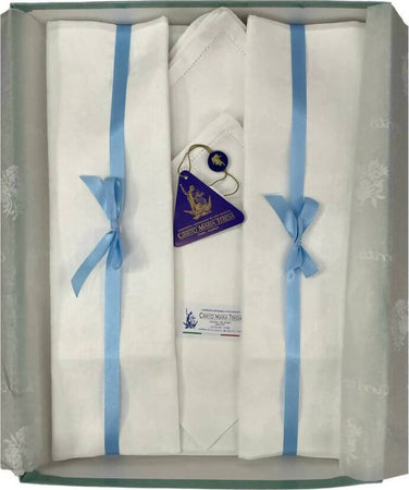 Servizio Da Tavola Per 6 Persone Tovaglia E Tovaglioli Elegante Qualità Sartoriale In Puro Cotone Damascato Articolo Gabriella Casa e cucina/Tessili per la casa/Tessili da cucina/Set di tovaglie e tovaglioli Puleo Casa - Palermo, Commerciovirtuoso.it