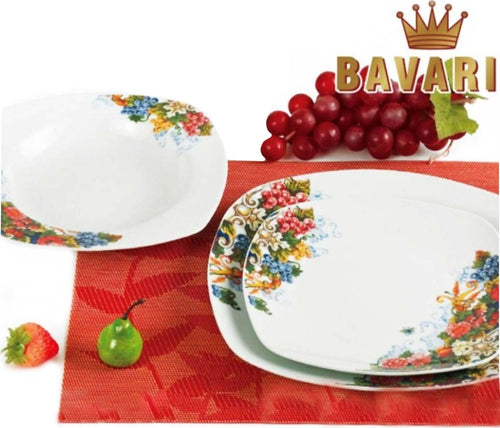 Servizio Piatti 18Pz. Porcellana Set Piatti Decorati 6 Persone Bavaria Ottingher Servizio di Piatti Bianchi con Fiori Rossi Eleganti art. gc 207 Casa e cucina/Stoviglie/Servizi da tavola/Servizi di piatti L’Orchidea - Siderno, Commerciovirtuoso.it