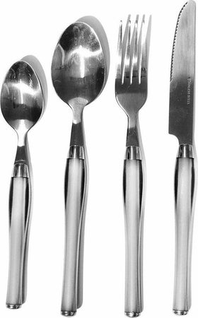 Servizio Posate 24 Pezzi Bianco In Acciaio Inox Con Stand Sharon Tavola Cucina Casa e cucina/Stoviglie/Posate/Set di posate/Set di posate miste Trade Shop italia - Napoli, Commerciovirtuoso.it