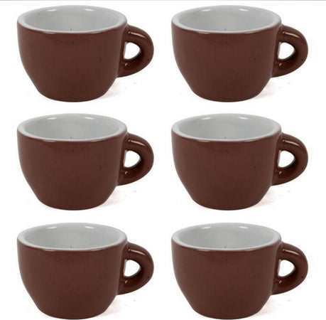 Servizio Set 6 Tazzine Da Caffe Tazzina Bassa In Ceramica Marrone Da Cucina Casa, arredamento e bricolage > Cucina > Tazze e Bicchieri Trade Shop italia - Napoli, Commerciovirtuoso.it