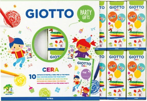 Set 10 astucci da 4 pastelli a cera - party gifts - Giotto [multipack] 10 pezzi Giochi e giocattoli/Attività creative/Accessori per disegnare e colorare/Pastelli Eurocartuccia - Pavullo, Commerciovirtuoso.it