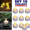 SET 10 CANDELE LANTERNE TEALIGHT TEA LIGHT ELETTRICHE LED BATTERIA DECORAZIONE Illuminazione/Illuminazione per interni/Illuminazione speciale/Candele LED Trade Shop italia - Napoli, Commerciovirtuoso.it