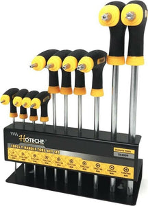 Set-10-Chiavi-Torx-Con-Impugnatura-A-T-Cacciaviti-Manico-Antiscivolo-Tools