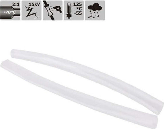 Set 10 Guaine Termorestringenti Termoretrattili Trasparenti 12x120mm Cavi 57076 Fai da te/Materiale elettrico/Gestione del cavo/Guaine per cavi Trade Shop italia - Napoli, Commerciovirtuoso.it