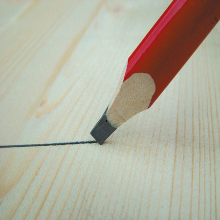 Set 10 Matite rosse per falegname a punta tenera da 30 cm + temperino Fai da te/Utensili elettrici e a mano/Strumenti di misura e layout/Matite per falegname La Zappa - Altamura, Commerciovirtuoso.it